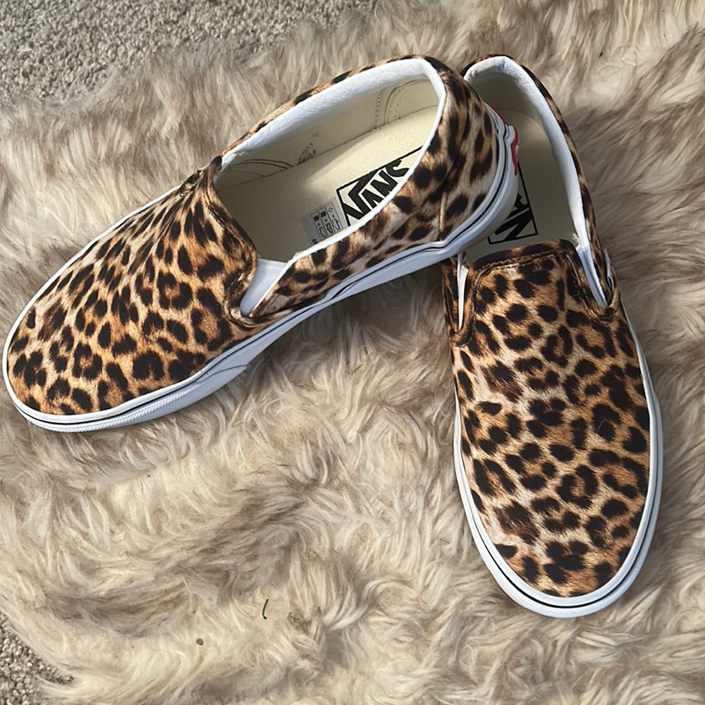 Vans leopard print sneakers